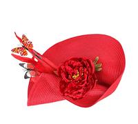 IMIKEYA Chapeau Fascinateur Femme Paille Exagéré Tête Banquets Tête De Mariage Cérémonie Pour Tea Party