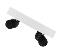 IMIKEYA Chariot à Plantes à roulettes Rond pour Pot de Fleurs Blanc | Plastique, Support Stable, Assemblage Facile, Usage Intérieur, Forme Simple