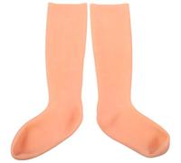 IMIKEYA Chaussettes Longues Hydratantes Sebs pour Pieds Secs et Talons Fendillés 1 Paire Couleur Chair Soin de Nuit Souple et Élastique pour Hydratation et Exfoliation des Pieds