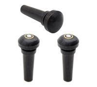 IMIKEYA Chevilles en Ébène pour Violon, Lot de 3, Accessoires pour Violon, Fixation Stable, Réglage Sonore, Pour Violon Acoustique et Usage en Orchestre