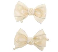 IMIKEYA Clip à Nœud en Cristaux Amovible pour Chaussures Femme - Paire de Clips Décoratifs Faits Main - Accessoire Élégant pour Talons Hauts et Chaussures Plates - Personnalisation Facile