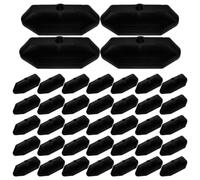 IMIKEYA Clips pour Terrasse en Bois et Plastique Abs, Fixation Invisible et Solide pour Plancher Composite, Pack de 100 Pièces pour Lames de Terrasse Extérieure