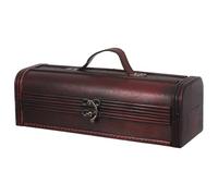 IMIKEYA Coffret à Vin Vintage en Bois Rétro pour Bouteille Individuelle Boîte de Rangement Caisses à Vin en Bois pour Étui Présent Élégant pour Transport Sécurisé et Présentation Festive