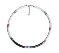 IMIKEYA Collier Femme Plage en Rond Pendentif Coloré Chaîne Décontractée Hawaïen Taille Unique