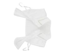 IMIKEYA Collier Orné de Bijoux Femme, Faux Col Amovible Blanc avec Broderie Délicate et Pierres Scintillantes, Col Décoratif Demi-chemise Élégant pour Occasions Décontractées et Formelles