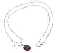 IMIKEYA Collier Pendentif Café En Alliage Et Résine Sans Danger Peau, Bijou Pour Femme Et Amatrice De Café, Accessoire Décoratif Pour Présent Et Usage Quotidien