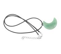 IMIKEYA Collier Pendentif Lune en Jade Naturel Eastling Bijou Artisanal Élégant Accessoire de Mode Délicat Présent pour Anniversaire et Mariage Bijouterie Féminine Raffinée