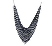 IMIKEYA Collier Ras du Cou Plastron en Métal Noir, Bijou de Collier pour Femme, Accessoire de Cou Élégant, Style Épais, Finition Solide, pour Soirée et Événement