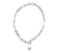 IMIKEYA Collier Rétro Femme Pendentif Cadenas Chaîne Délicat Collier Chaine Femme Chaine