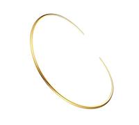 IMIKEYA Collier Tour De Cou Rond En or Femme Minimaliste Bijoux Mode Élégant Soirée Décontractée Taille Unique