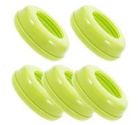 IMIKEYA Colliers de Rechange pour Biberons à Large 5 Pièces Compatible Plusieurs Marques Protection Hermétique en Plastique pour L'Alimentation Bébé