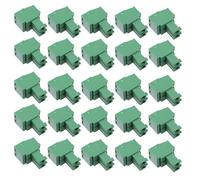 IMIKEYA Connecteurs à Bornes à Vis Pcb 3,5mm Vert 2 Pôles Plastique 50 Pcs, Broches Droites, Facile à Souder, Fiable pour Équipements et Dispositifs D'alerte