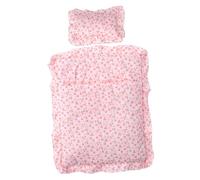 IMIKEYA Couffin Poupée Fraise Paquet de Couchage Miniature en Tissu Doux et Confortable pour Chambre de Poupée Décoration Mignonne 1 Set
