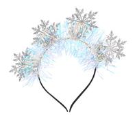 IMIKEYA Couronne De Flocon De Neige Pour Fille - Bandeau Pailleté Accessoire De Cheveux De Noël - Couronne De Cerceau Élégante Pour Femmes Et Enfants Lors Des Fêtes