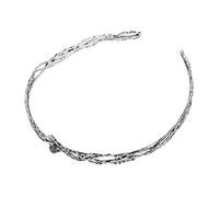 IMIKEYA Couronne de Mariée Légère et Confortable Serre-tête Large Rond pour Costumes Princesse et Cosplay Accessoire Cheveux Fête et Anniversaire