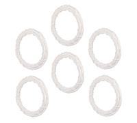 IMIKEYA Couronnes en Rotin 6 Pièces Guirlande Cercle en Rotin Artisanat Décoration De Noël À Suspendre Accessoire De Décoration Dintérieur Unique