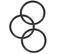 IMIKEYA Coussin de Bol Chantant Accessoire Essentiel en Caoutchouc Noir 3 Pièces pour Bol Bouddhiste pour Contemplation et Rituels