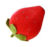IMIKEYA Coussin Fraise Coussin en Forme De Fraise Fruit e Décoratif e en Peluche e Décoratif e Tissus en Peluche Rouge ES