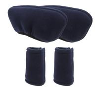 IMIKEYA Coussinets Universels pour Béquilles Aisselles Rembourrage de Béquille en Coton et Polaire Bleu Lavable Antidérapant et Déambulateurs Adultes