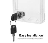 IMIKEYA couvercle de commutateur de climatisation Protecteur de couvercle d'interrupteur Panneau de couverture du thermostat central Transparent