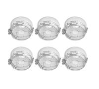 IMIKEYA Couvercles de Boutons Sécurité Garçon Fille en Plastique pour Cuisinière à Gaz 6 Pièces, Protection Garçon et Filles Facile à Ouvrir pour Usage Multi-scène