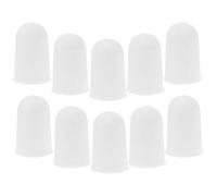 IMIKEYA Couvercles Ronds en Plastique Blanc pour Lampe à Alcool, Résistance Élevée la Chaleur, Pack de 10 Pièces pour Expériences de Laboratoire et Éclairage