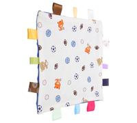 IMIKEYA Couverture de Sécurité pour Nouveau-nés en Coton Étiquettes Colorées pour Stimuler la Perception Tactile et Sensorielle des Tout-Petits