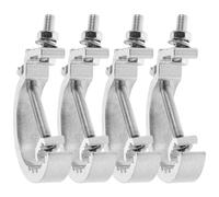 IMIKEYA Crochets de Fixation Largeur 17mm 4pcs pour Éclairage de Scène en Métal Argenté Pinces Robustes Accessoires Polyvalents pour Truss