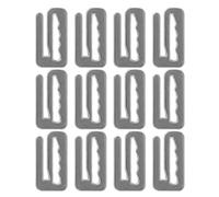 IMIKEYA Crochets de Réglage de Cape de Barbier Pinces de Fixation Polyvalentes 12pcs en Alliage de Zinc Argenté Design à Pression Sécurisé pour Salons et Barber Shops