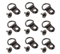 IMIKEYA Crochets Métalliques pour Lacets de Chaussures 20pcs en Alliage avec Rivets, Boucles Fiables et Polyvalentes pour Chaussures de Randonnée et Bottes D'alpinisme