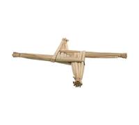 IMIKEYA Croix de Sainte Brigitte Paille Tressée Main Croix Murale Irlandaise Traditionnelle Décoration Entrée et Intérieur Symbole Spirituel de Chance