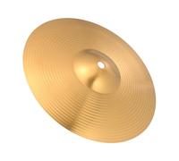 IMIKEYA Cymbale pour Batterie Jazz en Alliage de Laiton Or, Résistante la Déformation, Améliore les Compétences des Batteurs Professionnels et Amateurs