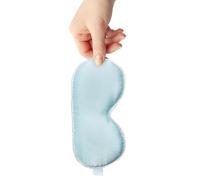 IMIKEYA de Sommeil en Soie Glacée pour Bébé Bleu Doux Léger et Cache-Yeux Ajustable pour -Né Bandeau de Sommeil Confortable Repos Sieste