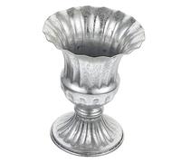 IMIKEYA Décor à La Maison De Pots De Fleurs Vintage Petit Vase Fleurs Artificielles Antique des Vases Usine Vase Carré Vases Décor à La Maison Pot Suspendu Jardinière D'urne Silver Le Fer