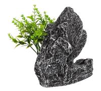 IMIKEYA Décoration Aquarium Montagne Artificielle Simulation Grotte Cachée pour Poissons Betta Cichlid Paysage Rocaille et Facile à Entretenir