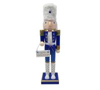 IMIKEYA Décorations de Casse-Noisette Joyeux Hanoukka 38 cm Bleu et Blanc Jouet Casse-Noisette Soldat Figurine Ornement Traditionnel Judaica Décoration de Table pour Fête de