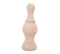 IMIKEYA Decorative Wooden Finials for Bed Posts and Staircases Unfinished DIY Craft Finials with Carved Design Easy Installation