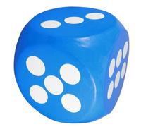 IMIKEYA Dés Géants en Mousse pour Garçon Et Filles, Extra Larges, Bleu, Dés Souples Éducatifs, Usage Salle De Classe, Jeux De Fête, Tombola,