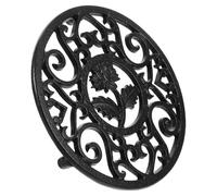 IMIKEYA Dessous de Plat et Protecteur de en Fonte Noire Vintage, Isolant Thermique Support Élégant et Accessoires Cuisine pour Théière