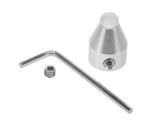 IMIKEYA Diapason de Guérison 8 MM Base Universelle en Agate Blanche, Support Stable en Métal, Accessoire Léger et Portable pour Méditation et Yoga