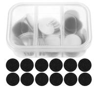 IMIKEYA Disques de Ponçage pour Pédicure 72 Pièces en Résine Noire, Exfoliant Pieds, Conception Jetable, pour Usage à Domicile