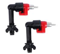 IMIKEYA Distributeur d'eau Automatique, 2pcs pour Poulets en Plastique et Acier Inoxydable, et Adapté aux Fermes Avicoles Commerciales et Usage Domestique