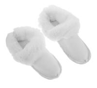 IMIKEYA Doublures Amovibles pour Chaussures Hiver en Peluche Blanche, Semelles Épaisses Confortables et Isolantes, Taille 40-41, pour Hommes en Saison Froide