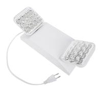 IMIKEYA Éclairage de secours LED : double tête orientable - luminaire mural de secours pour bureaux et entreprises (prise UE)