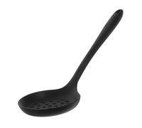 IMIKEYA Écumoire à Trous Silicone avec Long Manche 28,5 CM, Passoire Antiadhésive Résistante Chaleur 200°C, Ustensile la Cuisine Sûr et Solide pour Égoutter Légumes et Huiles en Cuisson