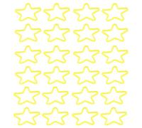 IMIKEYA élastique en Forme d'étoile élastique pour scène 50 pièces en Plastique Jaune Usage Polyvalent pour magiciens débutants et Spectacles d'halloween