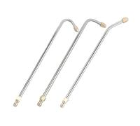 IMIKEYA Embouts de Nettoyeur Haute Pression avec Rallonge de Lance Coudée à 90 Degrés en Acier Inoxydable 3pcs Ambiance Estivale pour Nettoyage Polyvalent des Climatiseurs et Chauffe-Eau