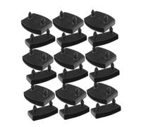 IMIKEYA Embouts de Rechange pour Lattes de Lit G715 Noir Plastique Solide Double et Simple Tête Fixation Rapide pour Lits et Chaises Lot 30 Pièces