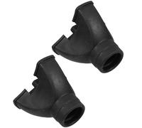 IMIKEYA Embouts en Caoutchouc Noir pour Bâtons de Randonnée et Cannes, 2pcs, Antidérapants Grip, Marche en Extérieur et L'assistance Quotidienne