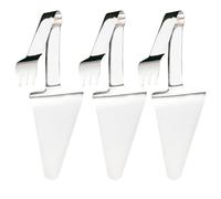 IMIKEYA Ensemble 3 Pièces Spatules à Pizza en Acier Inoxydable Argentées, Forme Triangulaire, Contrôle Facile et Découpe Précise, pour Fours Domestiques et Cuisines de Restaurant